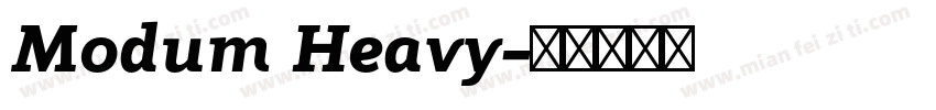 Modum Heavy字体转换
